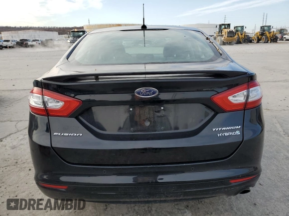 2016 Ford Fusion Titanium Hybrid with VIN 3FA6P0RU2GR203760, listed as a Copart auction lot 81682234 with 142,313 mi miles and Salvage Title. Bid and sale history available at carsss.com. Image 6.