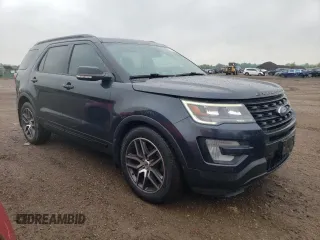 2017 Ford Explorer Sport with VIN 1FM5K8GT1HGC36590, listed as a Copart auction lot 57903645 with 117,237 mi miles and Salvage title. Bid and sale history available at DreamBid. Image 4.