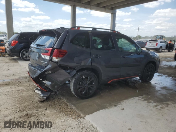 2023 Subaru Forester Special Sports with VIN JF2SKAJC9PH519062, listed as a Copart auction lot 57493575 with 11,588 mi miles and Salvage title. Bid and sale history available at DreamBid. Image 3.