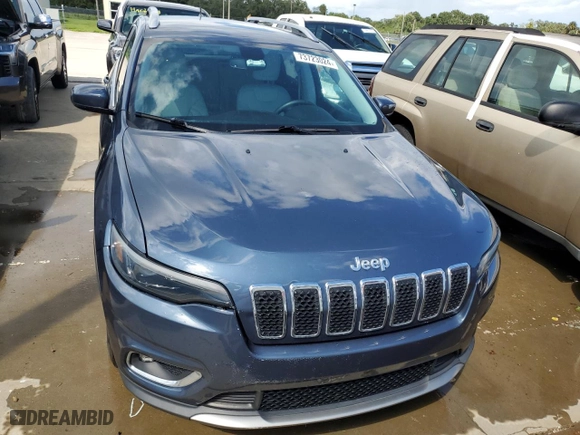 2019 Jeep Cherokee Limited with VIN 1C4PJLDB7KD434047, listed as a Copart auction lot 73723024 with 0 mi miles and Non Repairable. Bid and sale history available at carsss.com. Image 5.