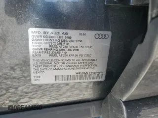 2024 Audi Q5 S line Premium with VIN WA1GAAFY4R2101908, listed as a Copart auction lot 48776875 with 5,471 mi miles and Salvage Title. Bid and sale history available at carsss.com. Image 15.