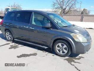 2007 Nissan Quest S with VIN 5N1BV28UX7N123147, listed as a IAAI auction lot 41719403 with 175,068 mi miles. Bid and sale history available at carsss.com. Image 1.