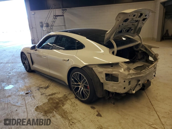 2021 Porsche Taycan 4S z VIN WP0AB2Y1XMSA45936, wystawiony jako Copart lot #76283414 z przebiegiem Nie podano mil oraz Szkoda całkowita • Salvage title. Historia ofert i sprzedaży dostępna na DreamBid. Obrazek 2.