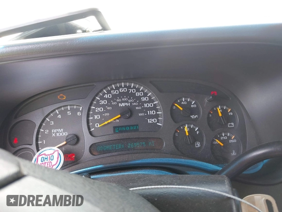 2003 Chevrolet Silverado 1500 LT with VIN 1GCEK19T53E364800, listed as a IAAI auction lot 42160064 with 269,575 mi miles and . Bid and sale history available at DreamBid. Image 7.