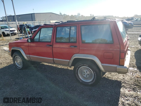 1993 Jeep Cherokee z VIN 1J4FT78S9PL634409, wystawiony jako Copart lot #77034984 z przebiegiem 146 585 mil mil oraz Szkoda całkowita • Salvage title. Historia ofert i sprzedaży dostępna na DreamBid. Obrazek 2.