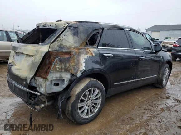 2017 Cadillac XT5 Luxury FWD with VIN 1GYKNBRS8HZ130524, listed as a Copart auction lot 46985545 with 0 mi miles and Clean Title. Bid and sale history available at carsss.com. Image 3.