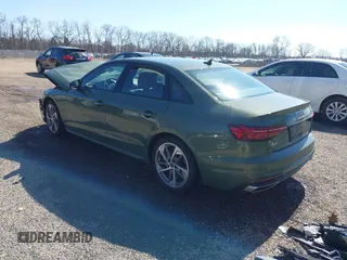 2025 Audi A4 S line Premium Plus with VIN WAUEAAF48SN000964, listed as a IAAI auction lot 41758244 with 9,912 mi miles and . Bid and sale history available at DreamBid. Image 3.