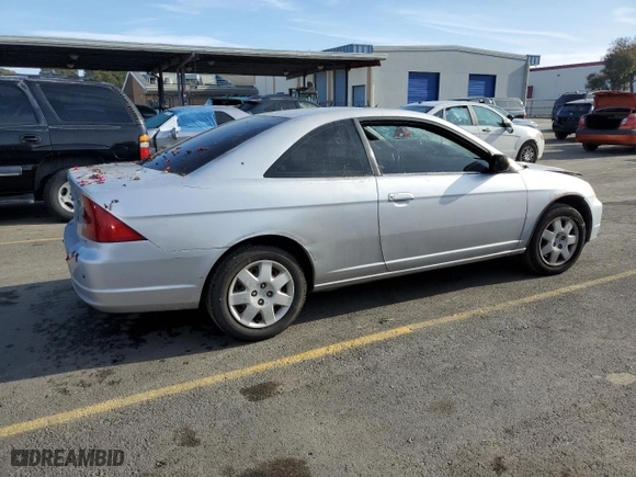 2002 Honda Civic EX with VIN 1HGEM21032L056277, listed as a Copart auction lot 85393344 with 253,210 mi miles and Clean Title. Bid and sale history available at carsss.com. Image 3.