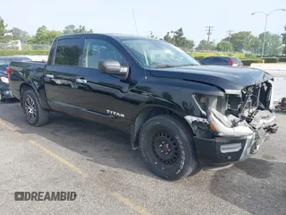 2021 Nissan Titan Pro-4X z VIN 1N6AA1ED8MN502425, wystawiony jako IAAI lot #42464389 z przebiegiem 38 957 mil mil oraz . Historia ofert i sprzedaży dostępna na DreamBid. Obrazek 1.
