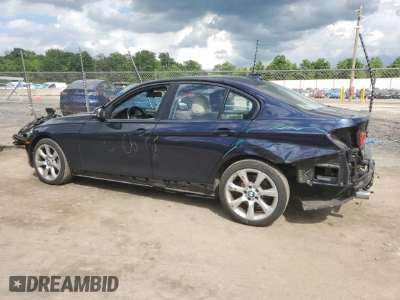 2014 BMW 3 Series 335i xDrive with VIN WBA3B9G5XENR91857, listed as a Copart auction lot 57070825 with 79,866 mi miles and Salvage title. Bid and sale history available at DreamBid. Image 2.