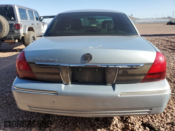 2009 Mercury Grand Marquis LS with VIN 2MEHM75V09X611485, listed as a Copart auction lot 51715775 with 97,578 mi miles and Salvage Title. Bid and sale history available at carsss.com. Image 6.