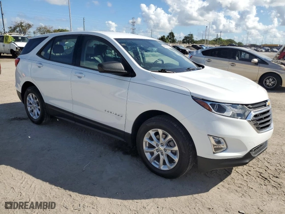 2019 Chevrolet Equinox LS with VIN 3GNAXHEV0KS663641, listed as a Copart auction lot 45032205 with 55,880 mi miles and Salvage Title. Bid and sale history available at carsss.com. Image 4.