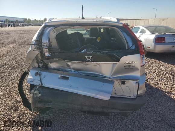 2012 Honda CR-V EX-L with VIN JHLRM4H74CC022867, listed as a Copart auction lot 81570304 with 203,475 mi miles and Salvage Title. Bid and sale history available at carsss.com. Image 6.