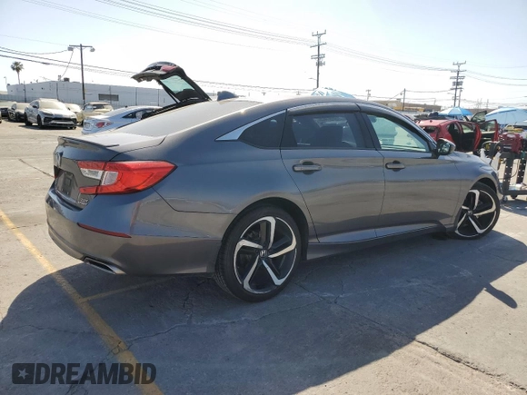 2019 Honda Accord Sport with VIN 1HGCV2F31KA006187, listed as a Copart auction lot 57323625 with 108,562 mi miles and Salvage title. Bid and sale history available at DreamBid. Image 3.
