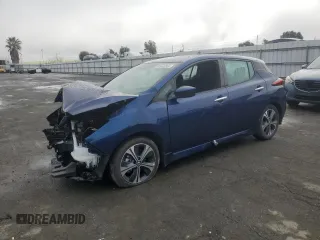 2022 Nissan LEAF SV with VIN 1N4AZ1CV6NC554632, listed as a Copart auction lot 85522864 with 38,957 mi miles and Salvage Title. Bid and sale history available at DreamBid. Image 1.