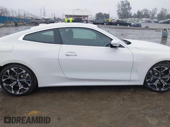 2025 BMW 4 Series 430i with VIN WBA43DA01SCT85324, listed as a IAAI auction lot 41537795 with 773 mi miles and . Bid and sale history available at DreamBid. Image 14.