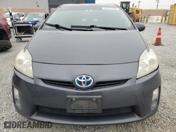 2010 Toyota Prius II with VIN JTDKN3DU3A5198733, listed as a Copart auction lot 53123765 with 256,351 mi miles and Salvage Title. Bid and sale history available at carsss.com. Image 5.