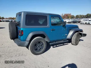 2020 Jeep Wrangler Sport with VIN 1C4GJXAG4LW178754, listed as a Copart auction lot 77232714 with 108,955 mi miles and Salvage title. Bid and sale history available at DreamBid. Image 3.