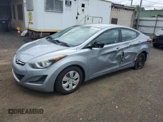 2016 Hyundai Elantra SE with VIN 5NPDH4AE4GH678114, listed as a Copart auction lot 64121135 with 126,382 mi miles and Salvage title. Bid and sale history available at DreamBid. Image 1.