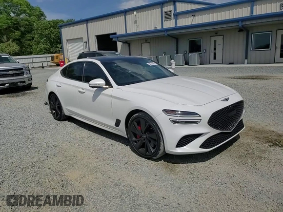 2023 Genesis G70 3.3T z VIN KMTG54TE1PU122398, wystawiony jako Copart lot #54172885 z przebiegiem 10 486 mil mil oraz Szkoda całkowita • Salvage title. Historia ofert i sprzedaży dostępna na DreamBid. Obrazek 13.