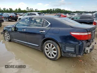 2007 Lexus LS 460 with VIN JTHBL46F175051764, listed as a Copart auction lot 58608215 with 178,084 mi miles and Salvage title. Bid and sale history available at DreamBid. Image 2.