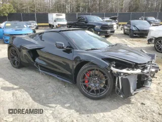 2024 Chevrolet Corvette 1LZ with VIN 1G1YD2D31R5610151, listed as a Copart auction lot 45017255 with 765 mi miles and Salvage Title. Bid and sale history available at DreamBid. Image 4.
