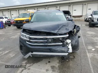2022 Volkswagen Atlas SE with VIN 1V2HR2CAXNC514385, listed as a Copart auction lot 55742695 with 33,263 mi miles and Salvage title. Bid and sale history available at DreamBid. Image 5.