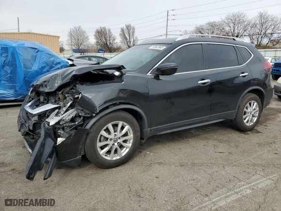 2020 Nissan Rogue SV with VIN JN8AT2MV8LW122608, listed as a Copart auction lot 50963965 with 76,499 mi miles and Salvage Title. Bid and sale history available at carsss.com. Image 1.