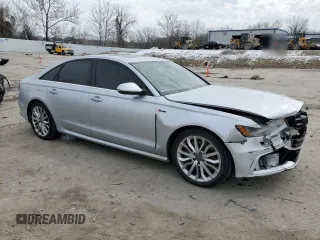 2012 Audi A6 3.0T Prestige with VIN WAUBGAFC0CN003416, listed as a Copart auction lot 45399785 with 100,430 mi miles and Salvage Title. Bid and sale history available at carsss.com. Image 4.