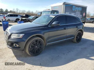 2014 Audi Q5 Premium Plus with VIN WA1LFAFP4EA013318, listed as a Copart auction lot 46836545 with 197,652 mi miles and Salvage Title. Bid and sale history available at carsss.com. Image 1.