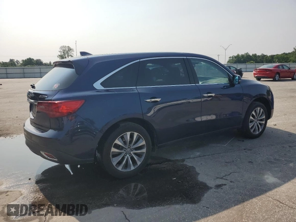2014 Acura MDX Technology with VIN 5FRYD3H4XEB005620, listed as a Copart auction lot 57962935 with 229,452 mi miles and Salvage title. Bid and sale history available at DreamBid. Image 3.