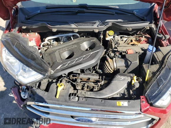 2019 Ford EcoSport Titanium with VIN MAJ6S3KL1KC291709, listed as a Copart auction lot 46219465 with 42,724 mi miles and Salvage Title. Bid and sale history available at DreamBid. Image 12.