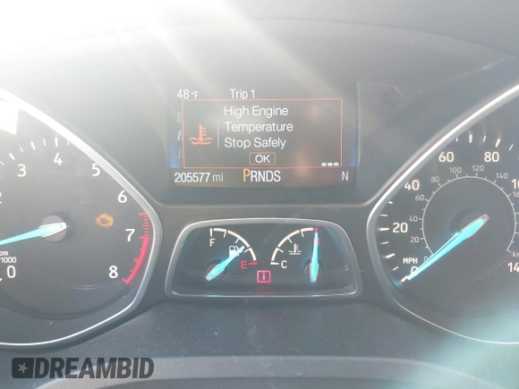 2017 Ford Escape SE with VIN 1FMCU0GD7HUA38402, listed as a IAAI auction lot 41964197 with 205,577 mi miles. Bid and sale history available at carsss.com. Image 15.