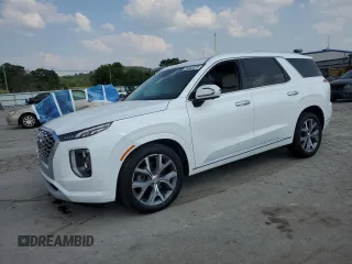 2021 Hyundai Palisade Limited with VIN KM8R54HE4MU262839, listed as a Copart auction lot 59553375 with 39,115 mi miles and Salvage title. Bid and sale history available at DreamBid. Image 1.