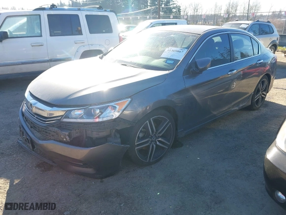 2016 Honda Accord Sedan Sport with VIN 1HGCR2F54GA095668, listed as a IAAI auction lot 41369867 with 174,704 mi miles. Bid and sale history available at carsss.com. Image 17.