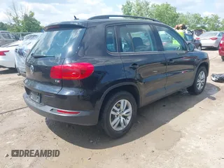 2016 Volkswagen Tiguan S with VIN WVGAV7AX9GW525250, listed as a IAAI auction lot 42393412 with 154,919 mi miles and . Bid and sale history available at DreamBid. Image 4.