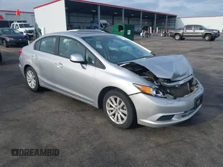 2012 Honda Civic EX with VIN 19XFB2F81CE098044, listed as a IAAI auction lot 42064121 with 147,628 mi miles and . Bid and sale history available at DreamBid. Image 1.