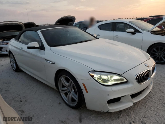 2017 BMW 6 Series 640i with VIN WBA6F1C58HGT83529, listed as a Copart auction lot 75429474 with NaN miles and Salvage Title. Bid and sale history available at carsss.com. Image 4.