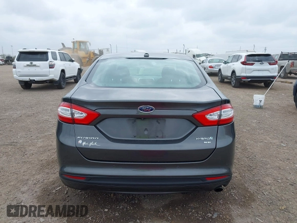 2016 Ford Fusion SE Hybrid with VIN 3FA6P0LU5GR235241, listed as a IAAI auction lot 41697504 with 165,510 mi miles. Bid and sale history available at carsss.com. Image 16.