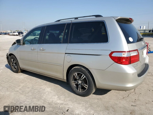 2007 Honda Odyssey Touring with VIN 5FNRL38817B099305, listed as a Copart auction lot 52005335 with 215,799 mi miles and Salvage Title. Bid and sale history available at carsss.com. Image 2.