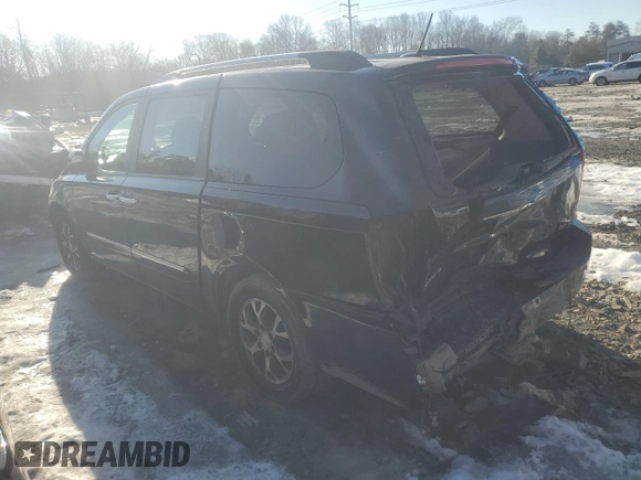 2014 Kia Sedona EX with VIN KNDMH4C76E6545439, listed as a Copart auction lot 88275505 with 210,547 mi miles and Salvage Title. Bid and sale history available at carsss.com. Image 2.