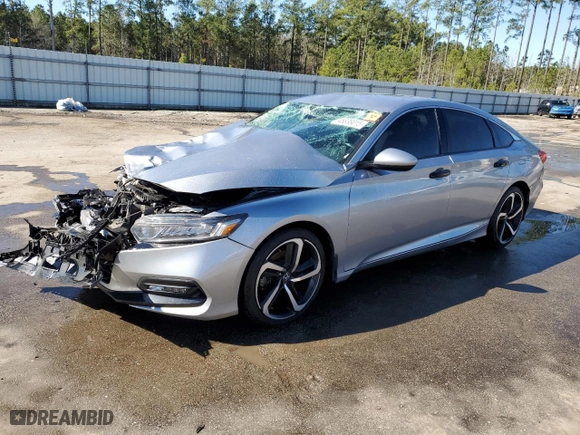 2020 Honda Accord Sedan Sport with VIN 1HGCV1F3XLA110110, listed as a Copart auction lot 45838015 with 84,163 mi miles and Salvage Title. Bid and sale history available at carsss.com. Image 1.