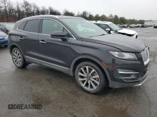 2019 Lincoln MKC Reserve with VIN 5LMCJ3D92KUL27556, listed as a Copart auction lot 48962755 with 54,075 mi miles and Salvage Title. Bid and sale history available at DreamBid. Image 4.