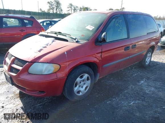 2002 Dodge Caravan SE with VIN 1B4GP24362B666181, listed as a IAAI auction lot 41421348 with 999,999 mi miles. Bid and sale history available at carsss.com. Image 2.