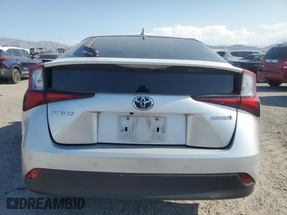 2021 Toyota Prius L Eco with VIN JTDKAMFU3M3133914, listed as a Copart auction lot 59897825 with 46,872 mi miles and Salvage title. Bid and sale history available at DreamBid. Image 6.