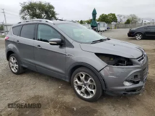 2013 Ford Escape Titanium with VIN 1FMCU0J91DUC35855, listed as a Copart auction lot 55986955 with 159,790 mi miles and Salvage title. Bid and sale history available at DreamBid. Image 4.