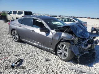2021 Acura TLX w/Advance Package with VIN 19UUB5F66MA000476, listed as a Copart auction lot 42602525 with 0 mi miles and Salvage Title. Bid and sale history available at carsss.com. Image 4.