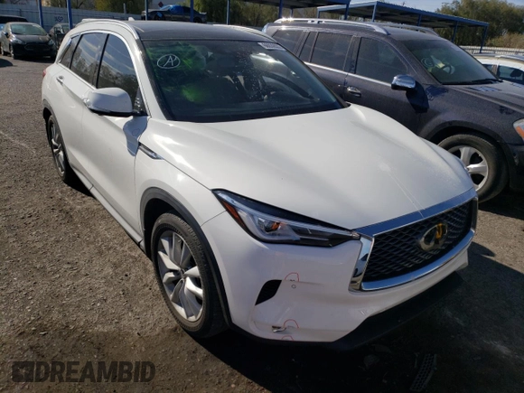 2019 Infiniti QX50 LUXE with VIN 3PCAJ5M3XKF116961, listed as a Copart auction lot 66939022 with 35,026 mi miles. Bid and sale history available at carsss.com. Image 1.