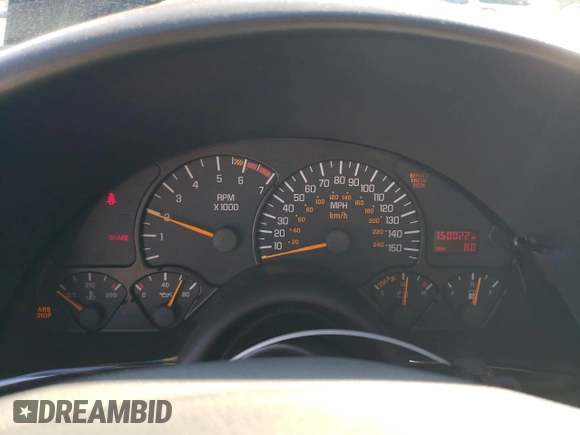 1998 Pontiac Firebird Formula with VIN 2G2FV22G5W2208565, listed as a Copart auction lot 80737754 with 150,022 mi miles and Salvage title. Bid and sale history available at DreamBid. Image 9.