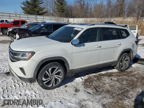 2022 Volkswagen Atlas SEL with VIN 1V2BR2CA2NC500888, listed as a Copart auction lot 42191415 with 63,868 mi miles and Clean title. Bid and sale history available at DreamBid. Image 1.